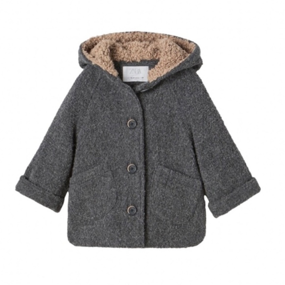 ZARA TODDLER GIRL FLEECE LINED COAT